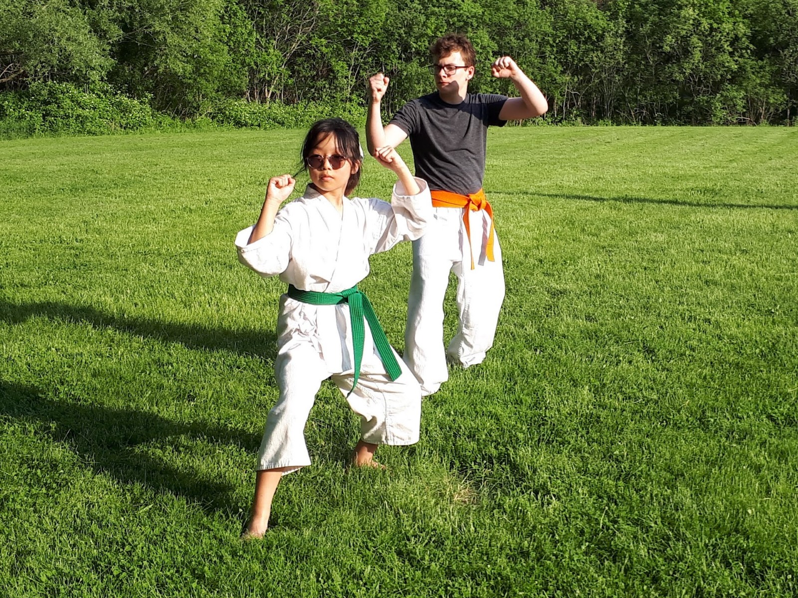picture of students training